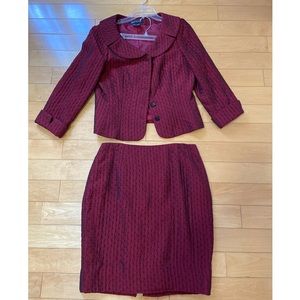 Two Piece Burgundy Colored Set